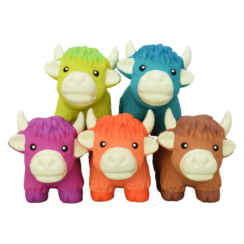 Multipet jouets pour chien Multipet - Vache Highland en latex couinante Multipet - Vache Highland en latex couinante