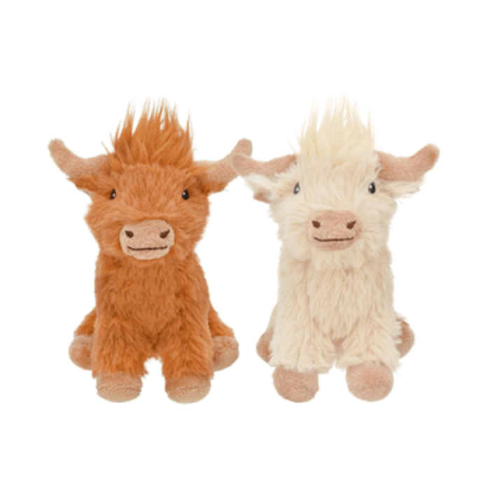 Multipet peluche Jouet pour chien Vache Highland MINI Jouet pour chien Vache Highland MINI