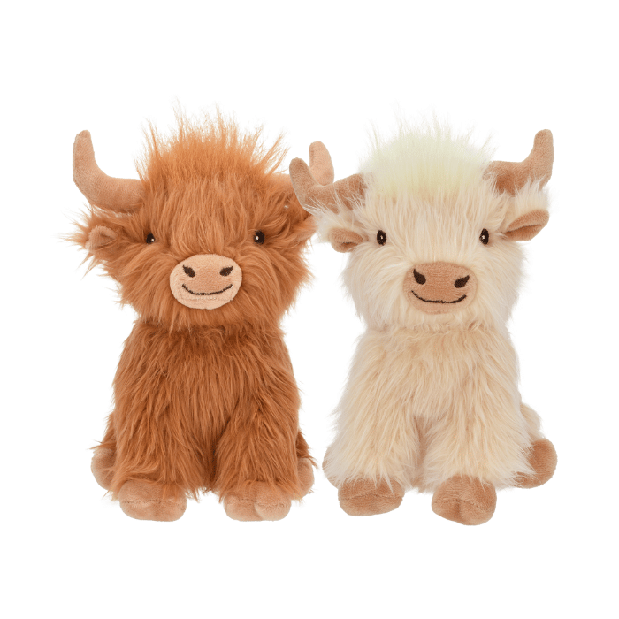 Multipet peluche Jouet pour chien Vache Highland MINI Jouet pour chien Vache Highland MINI