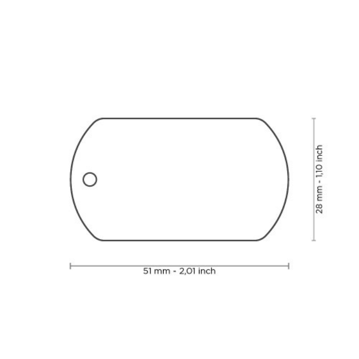 MyFamily medaille Médaille pour chiens - Basic Militaire Grande