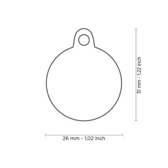 MyFamily medaille Médaille pour chiens - Cercle Petite The Legend Brass