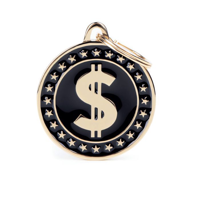 MyFamily medaille Médaille pour chiens - Dollar