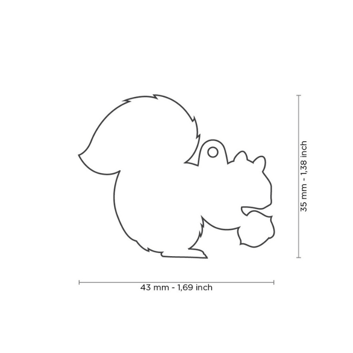 MyFamily medaille Médaille pour chiens - Wild Écureuil