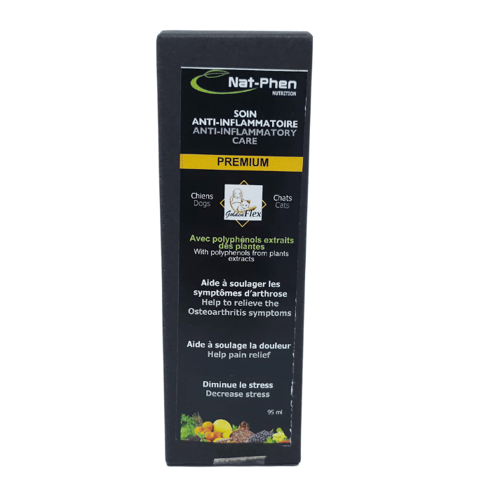 Nat-Phen Nutrition GoldenFlex premium - Sérum anti-inflammatoire pour animaux de compagnie