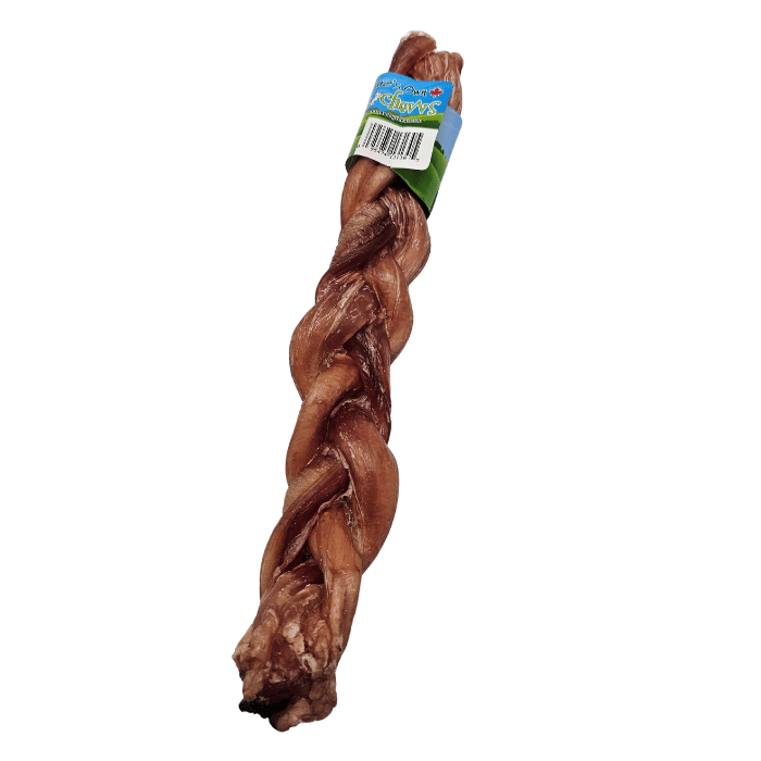Nature's Own Gâteries Bully stick tressé ULTRA GROS triple - sans odeur 12'' Bully stick tressé ULTRA GROS triple - sans odeur 12''