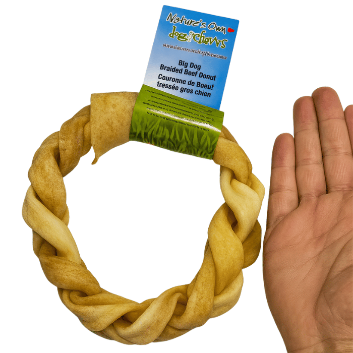 Nature's Own Gâteries Couronne de boeuf tressé - 100% Collagène Naturel Couronne de boeuf tressé - 100% Collagène Naturel