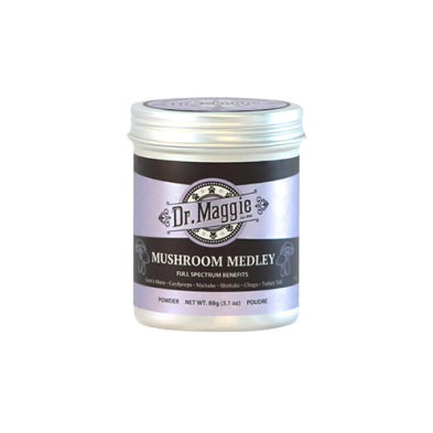 NaturPet Supplément 88 g NaturPet Dr. Maggie Organic Mushroom Medley 88 g - Mélange de champignons biologiques pour chiens et chats NaturPet Dr. Maggie Organic Mushroom Medley 88 g - Mélange de champignons biologiques pour chiens et chats