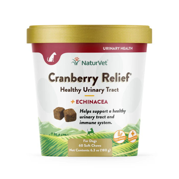 Naturvet supplement Cranberry Relief soins urinaire 60 bouchées Cranberry Relief soins urinaire 60 bouchées
