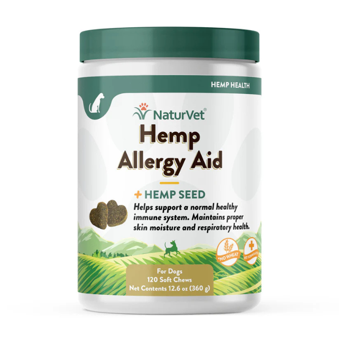Naturvet supplement 120 soft chews Hemp Allergy Aid À mâcher Hemp Allergy Aid À mâcher