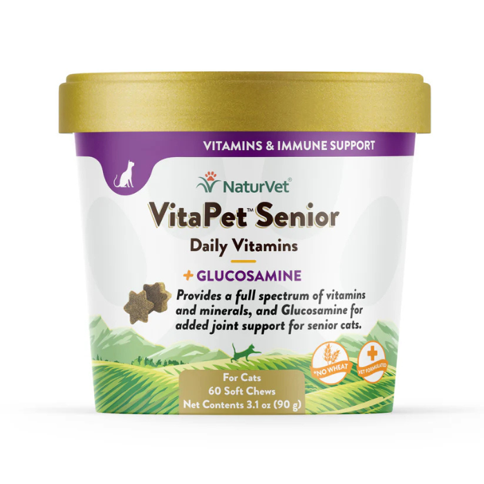 Naturvet supplement VitaPet Senior Daily vitamins 60 bouchées VitaPet Senior Daily vitamins 60 bouchées