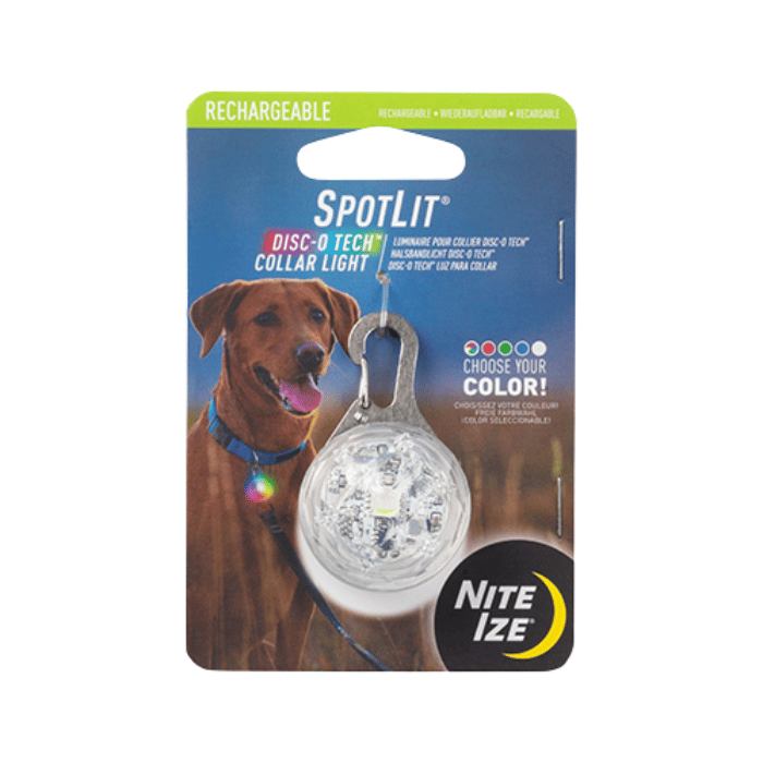 Nite ize led Bijou Lumineux Disco-Tech de NITE IZE® - La Lumière Rechargeable qui Éclaire le Collier de Ton Chien