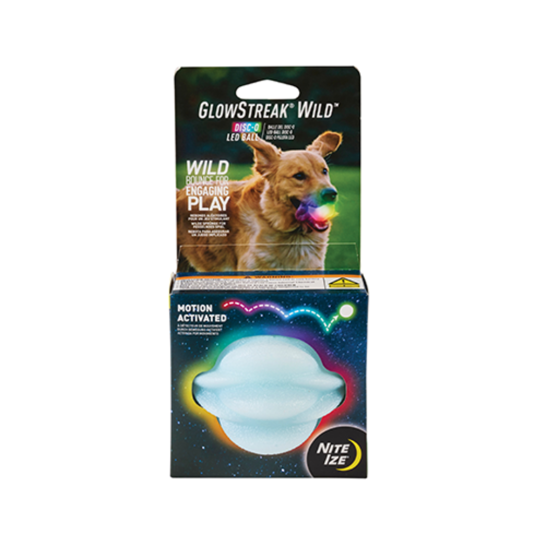 Nite ize led Nite Ize® GlowStreak™ Wild™ – Jouet pour chien Balle LED Disc-O Nite Ize® GlowStreak™ Wild™ – Jouet pour chien Balle LED Disc-O