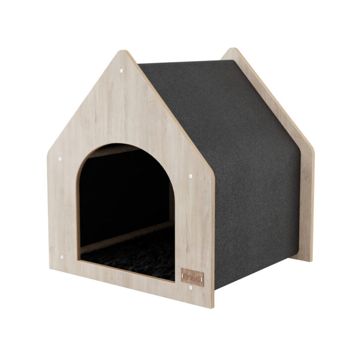 Noba Origin Gray Cat Tree – The Noba Origin Cat Chalet | Cat Chalet | Scratchable House | Sherbrooke Canin