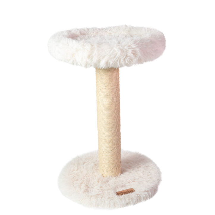 Noba Antique White cat tree, Noba Blush 1-level cat perch, Noba Blush 1-level cat perch | Sherbrooke Canin