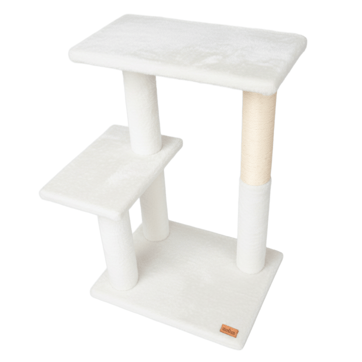 Noba Arbre à chat Blanc Noba Perchoir moderne 2 niveaux Noba Perchoir moderne 2 niveaux pour chat | Sherbrooke Canin