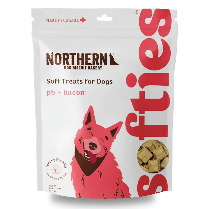 Northern biscuit Gâteries Gâteries Tendres Pour Chien, Beurre D'arachides & Bacon 170gr Gâteries Tendres Pour Chien, Beurre D'arachides & Bacon 170gr