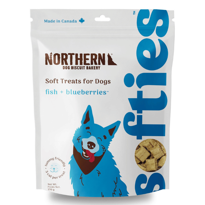 Northern biscuit Gâteries Gâteries Tendres Pour Chien, Poisson & Bleuets 170gr Gâteries Tendres Pour Chien, Poisson & Bleuets 170gr