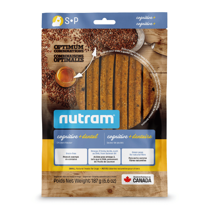 Nutram Combinaisons Optimales Cognitive+ Dentaire, Gâteries Pour Chien, Poulet 187g