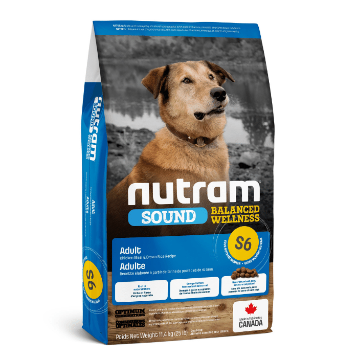 Nutram Nourriture pour chiens Nutram Sound S6 Poulet Et Riz Brun