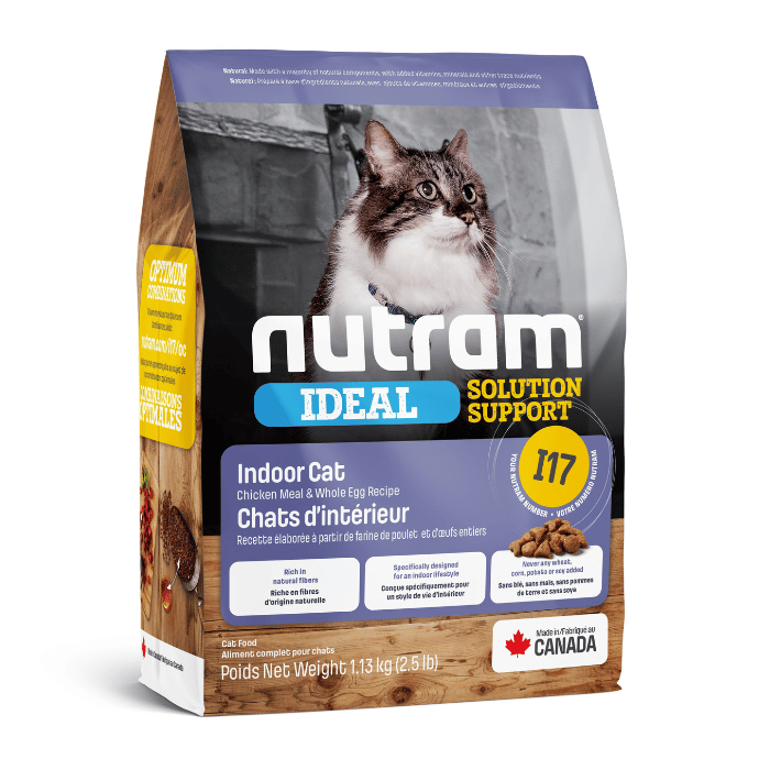 Nutram Nutram Ideal (i17) Chat D'intérieur Poulet Et Oeufs Entiers 2.5lbs