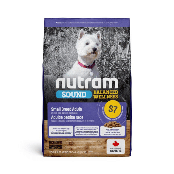 Nutram Nutram Sound (s7) Chien Petite Race Poulet Et Riz Brun 12lbs