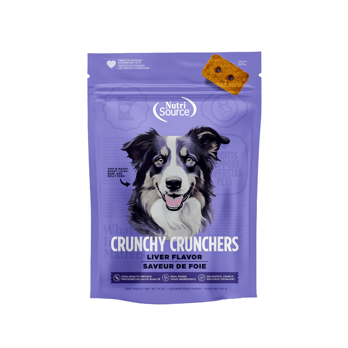Nutri Source Gâteries chien Gâteries NutriSource Croustillants Foie Gâteries NutriSource Croustillants Foie