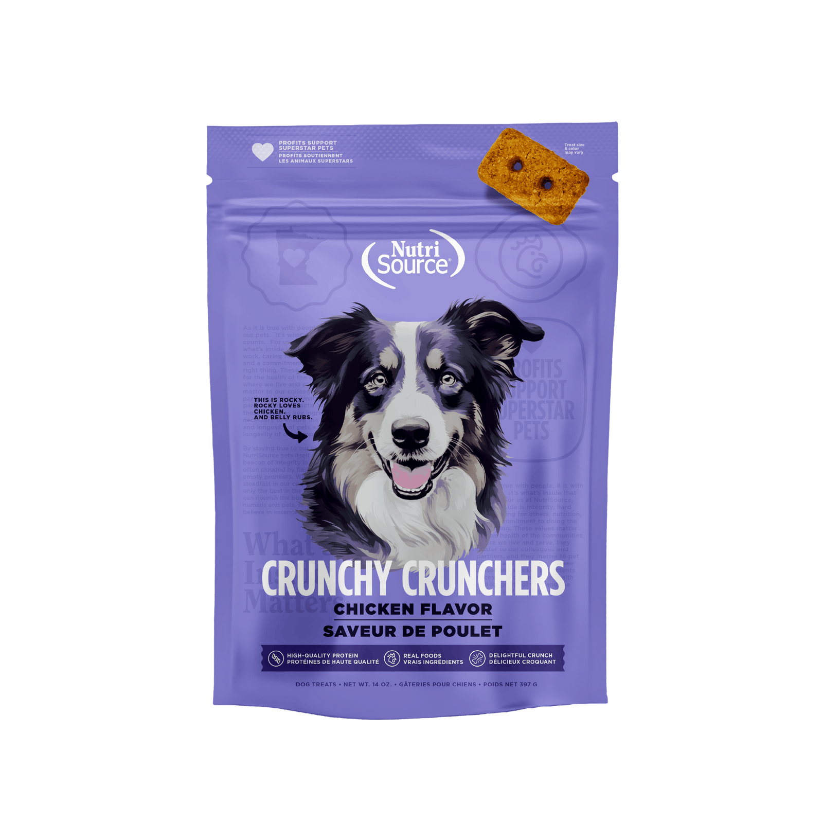 Nutri Source Gâteries chien Gâteries NutriSource Croustillants Poulet Gâteries NutriSource Croustillants Poulet