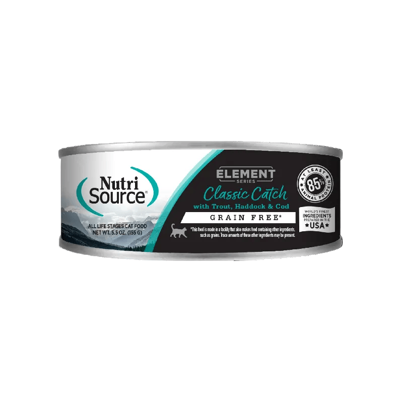 Nutri Source Nourriture humide chat Nourriture humide pour chat NutriSource Element Classic Catch 12 x 5.5oz Nourriture humide pour chat NutriSource Element Classic Catch 12 x 5.5