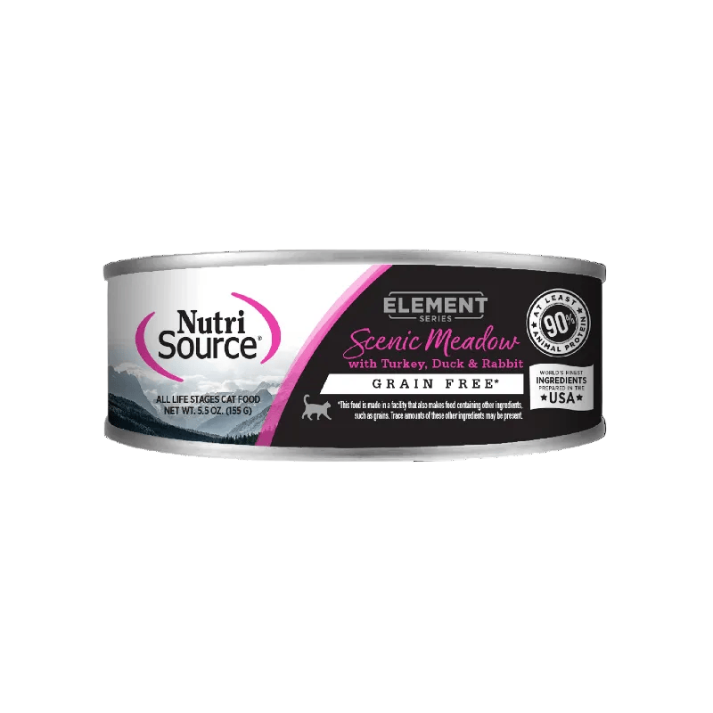 Nutri Source Nourriture humide chat Nourriture humide pour chat NutriSource Element Scenic Meadow 12 x 5.5oz Nourriture humide pour chat NutriSource Element Scenic Meadow 12 x 5.5