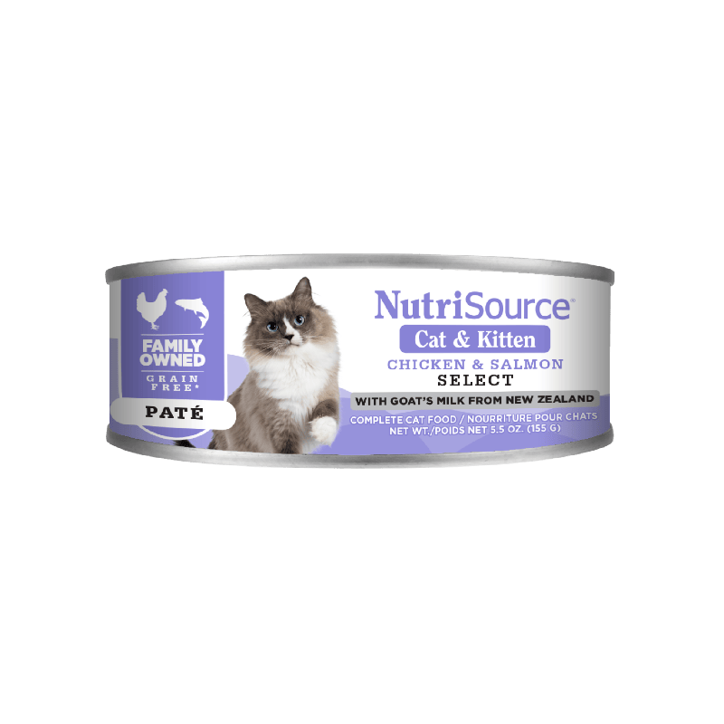 Nutri Source Nourriture humide chat Nourriture humide pour chat NutriSource Poulet et Saumon Select - Sans grains 12 x 5.5oz Nourriture humide pour chat NutriSource Poulet et Saumon Select - Sans