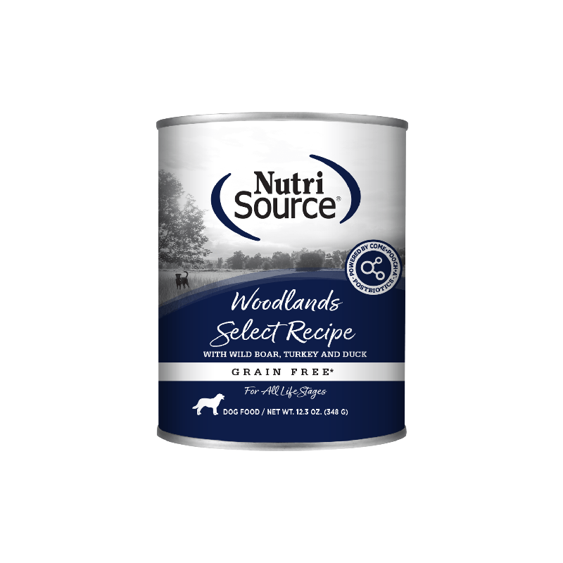 Nutri Source Nourriture humide chien Nourriture humide pour chien NutriSource Sélection des Terres Boisées - Sans grains 12 x 12.3oz Nourriture humide pour chien NutriSource Sélection des Terres Boisées 