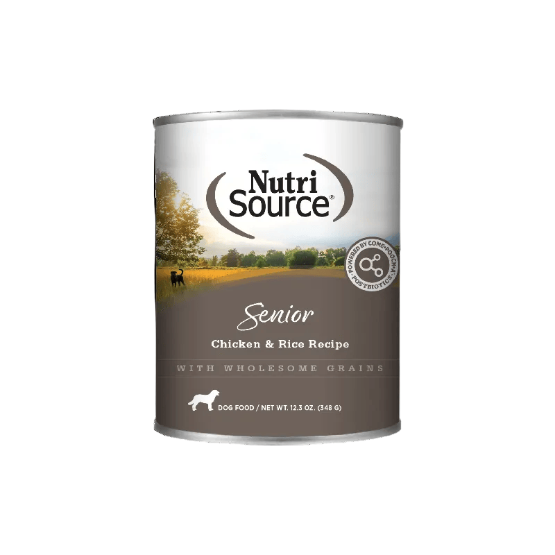 Nutri Source Nourriture humide chien Nourriture humide pour chien NutriSource Sénior Poulet et Riz - Avec céréales 12 x 12.3oz Nourriture humide pour chien NutriSource Sénior Poulet et Riz - Avec c