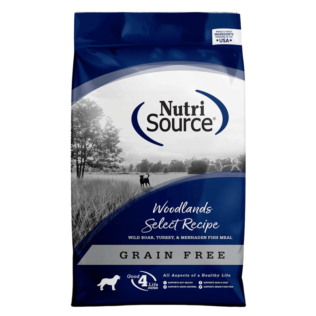 Nutri Source nourriture Nourriture pour chiens NutriSource Recette de sélection des terres boisées