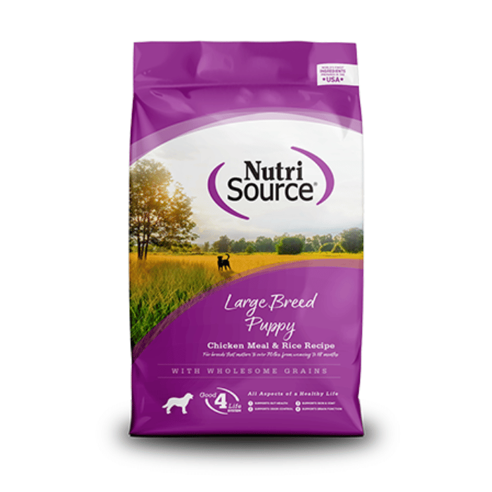 Nutri Source nourriture Nourriture pour chiens NutriSource Recette poulet et riz pour chiot de grande race Nourriture pour chiens NutriSource Recette poulet et riz pour chiot de grande race