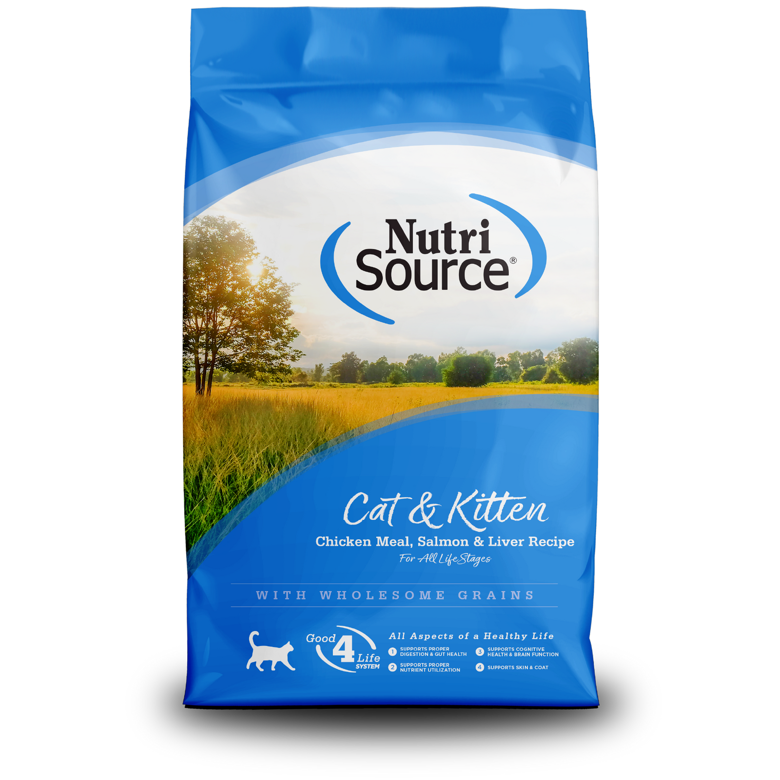 Nutri Source Nourriture pour chat 4 lbs Nourriture pour chat et chaton NutriSource Poulet, Saumon et Foie - Avec céréales Nourriture pour chat et chaton NutriSource Poulet, Saumon et Foie - Av