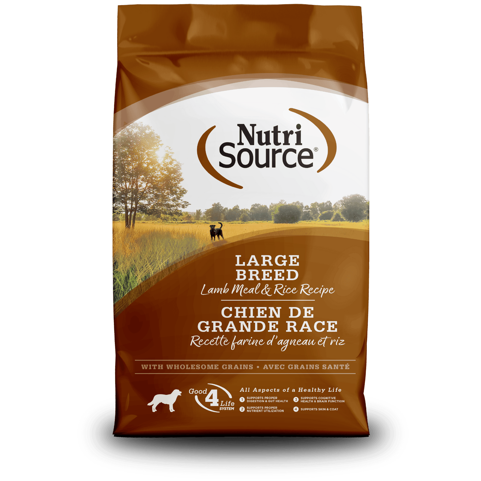 Nutri Source Nourriture sèche chien Nourriture pour chien NutriSource Agneau et Riz Grande Race - Avec céréales Nourriture pour chien NutriSource Agneau et Riz Grande Race - Avec cér