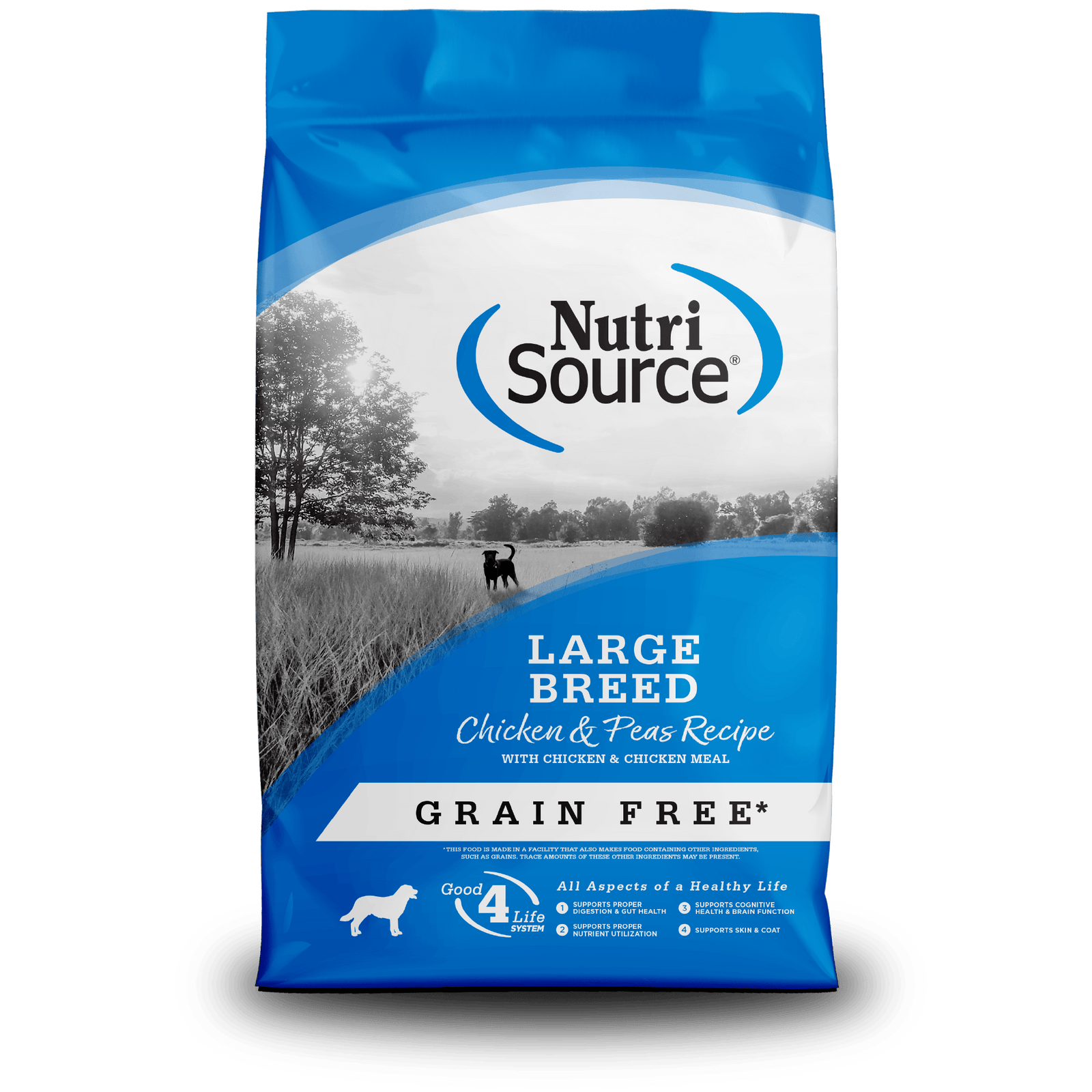 Nutri Source Nourriture sèche chien Nourriture pour chien NutriSource Grande Race Poulet et Petits Pois Grande Race - Sans grains Nourriture pour chien NutriSource Grande Race Poulet et Petits Pois Gr