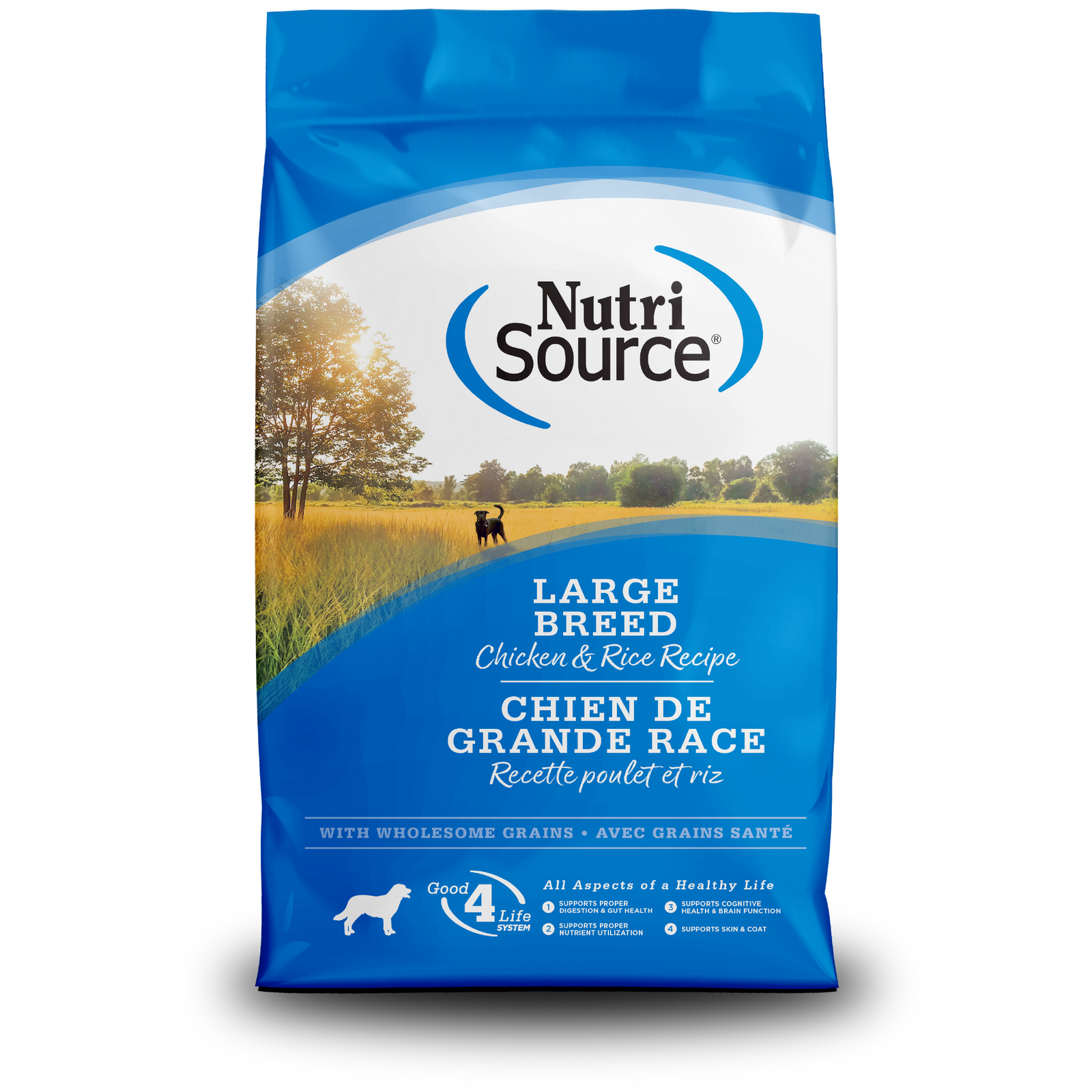 Nutri Source Nourriture sèche chien Nourriture pour chien NutriSource Poulet et Riz Grande Race - Avec céréales Nourriture pour chien NutriSource Poulet et Riz Grande Race - Avec cér