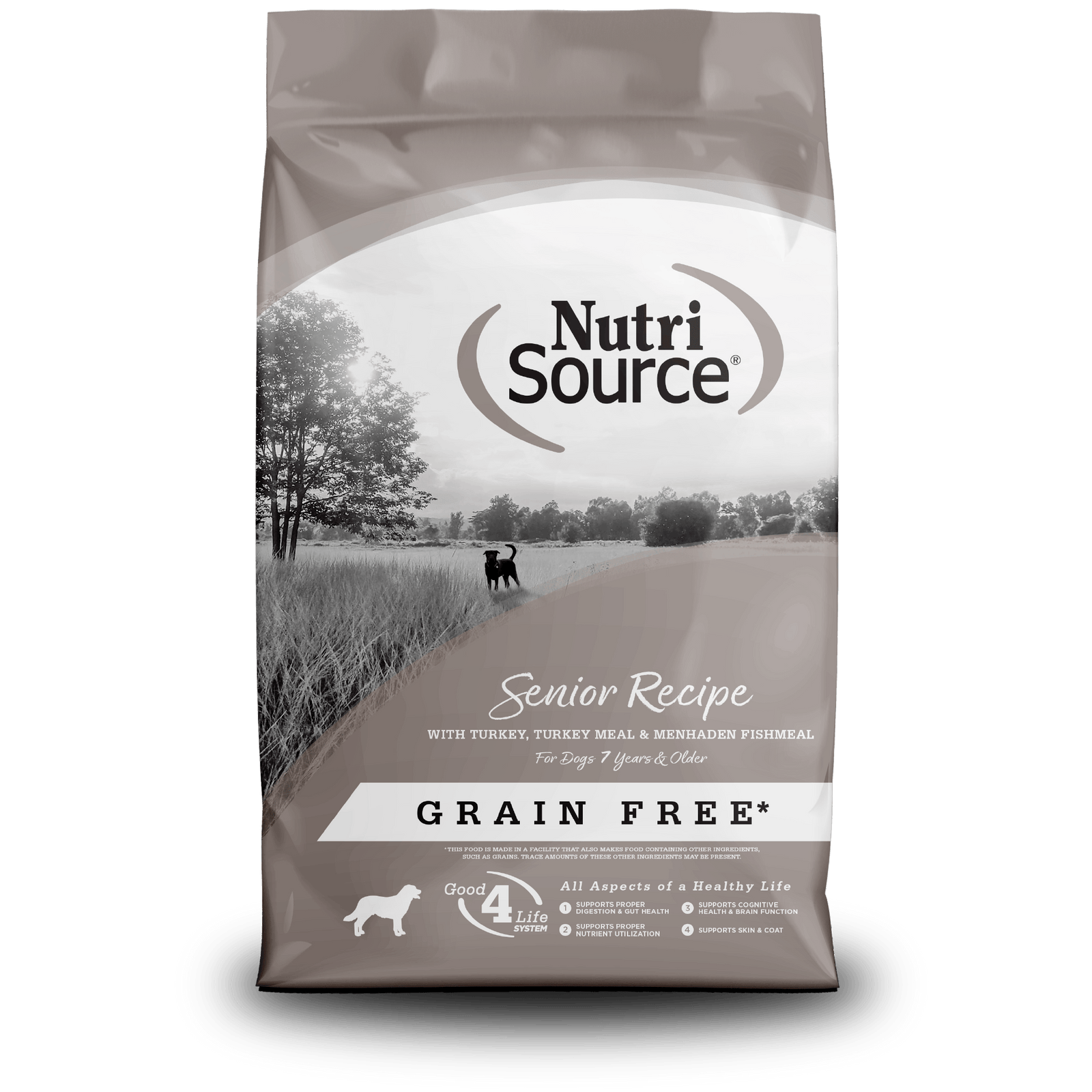 Nutri Source Nourriture sèche chien 4 lbs Nourriture pour chien NutriSource Sénior - Sans grains Nourriture pour chien NutriSource Sénior - Sans grains