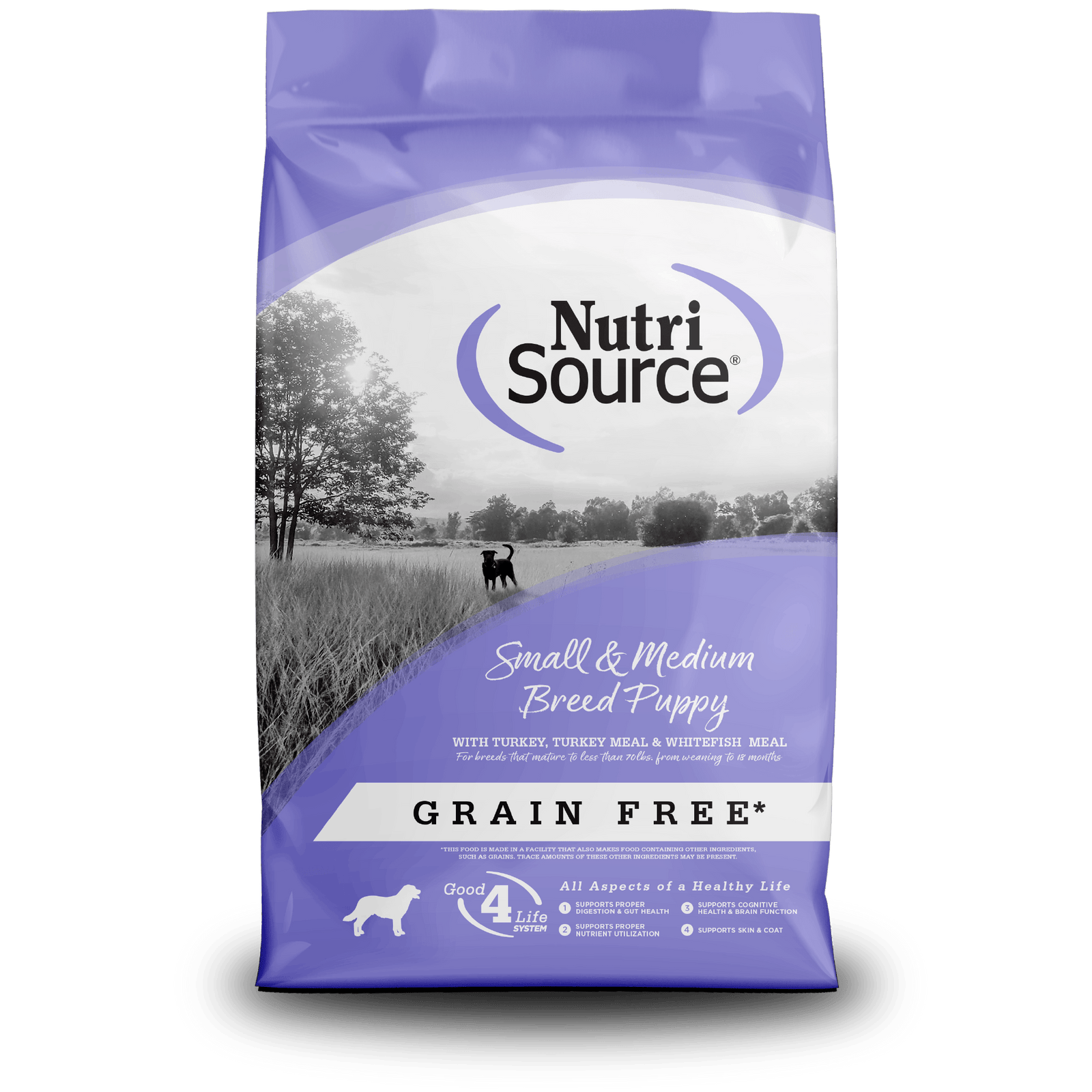Nutri Source Nourriture sèche chien Nourriture pour chiot NutriSource Petite et Moyenne Race - Sans grains Nourriture pour chiot NutriSource Petite et Moyenne Race - Sans grains