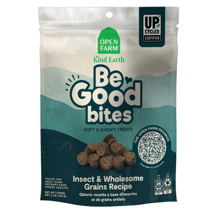 Open Farm Gâteries Gâteries Be Good Bites - recette à base d'insectes et de grains entiers