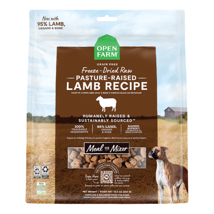 Open Farm meal mixer Mélange de repas Cru Lyophilisé Agneau Open Farm Mélange de repas Cru Lyophilisé Agneau Open Farm