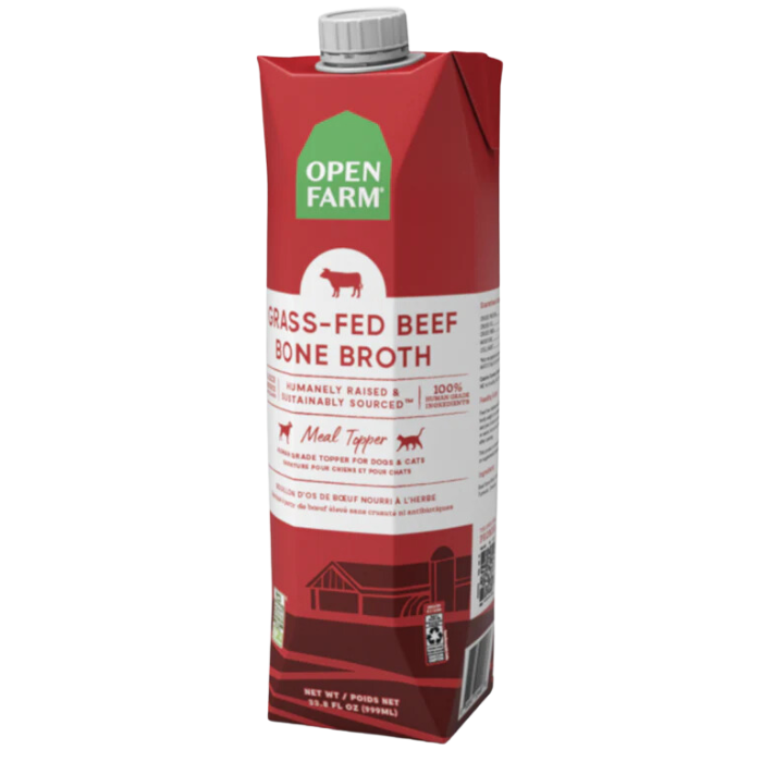 Open Farm nourriture humide Bouillon d'os de bœuf Open Farm 33.8oz Bouillon d'os de bœuf Open Farm 33.8oz