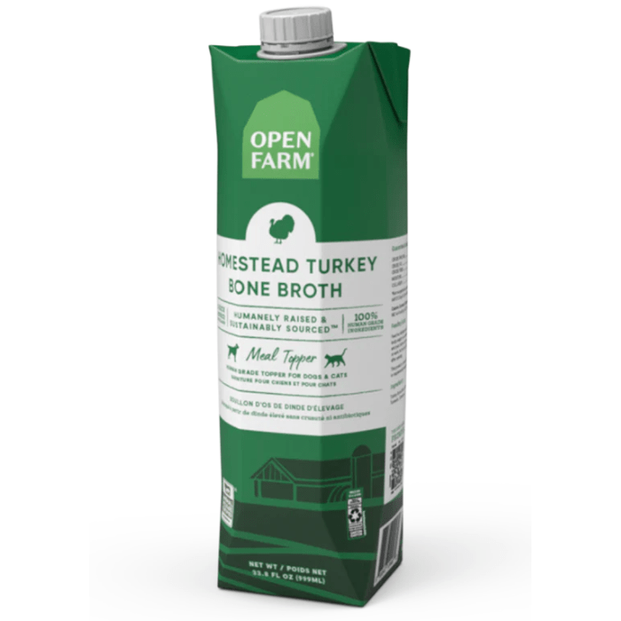 Open Farm nourriture humide Bouillon d'os de dinde Open Farm 33.8oz Bouillon d'os de dinde Open Farm 33.8oz