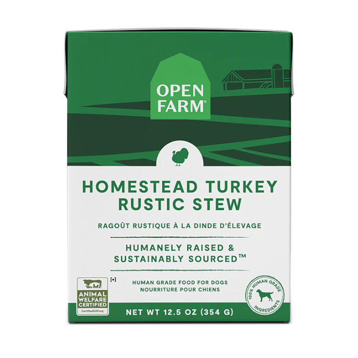 Open Farm nourriture humide Nourriture humide dinde Rustic Stew 12.5oz Nourriture humide dinde Rustic Stew 12.5oz