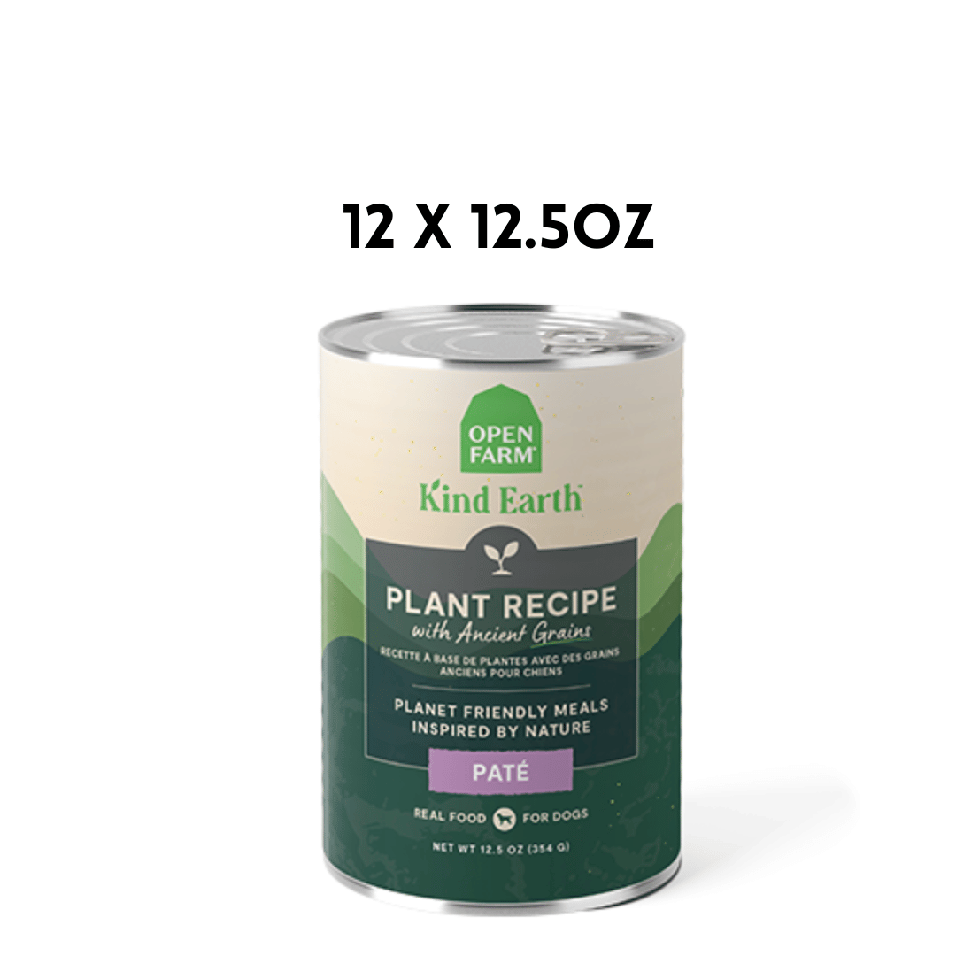 Open Farm nourriture humide 12 x 12.5oz Nourriture humide Pâté Kind Earth 12.5oz