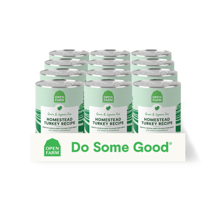 Open Farm nourriture humide Unité Nourriture humide pour chien - Pâté Dinde 12.5oz Nourriture humide pour chien - Pâté Dinde 12.5oz