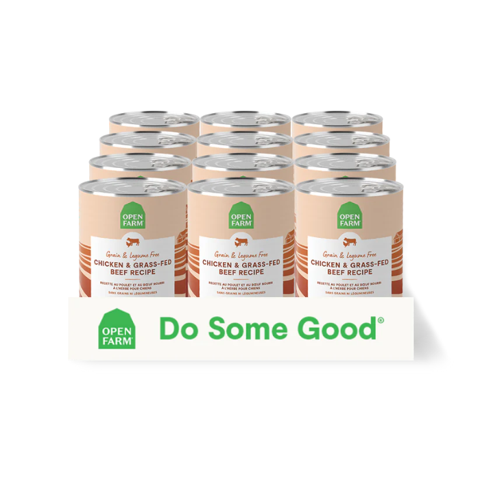 Open Farm nourriture humide Unité Nourriture humide pour chien - Pâté Poulet & boeuf nourri à l'herbe 12.5oz Nourriture humide pour chien - Pâté Poulet & boeuf nourri à l'herbe 12.5oz