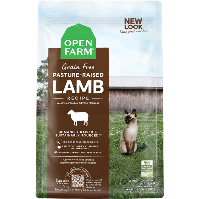 Open Farm nourriture Nourriture pour chat Open Farm Agneau sans grain Nourriture pour chat Open Farm Agneau sans grain