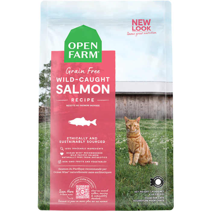 Open Farm nourriture Nourriture Pour Chat Open Farm Saumon Sauvage Sans Grain Nourriture Pour Chat Open Farm Saumon Sauvage Sans Grain